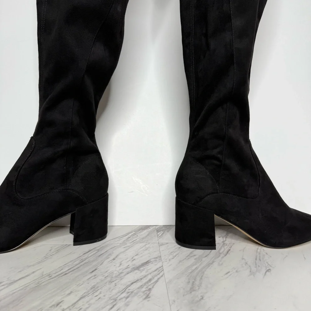 Marc Fisher Jayne Black Over The Knee Boot 9M